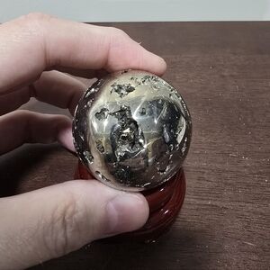 Pyrite Crystal Sphere #G 46 mm